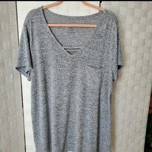 XXL Sonoma brand gray short sleeve blouse